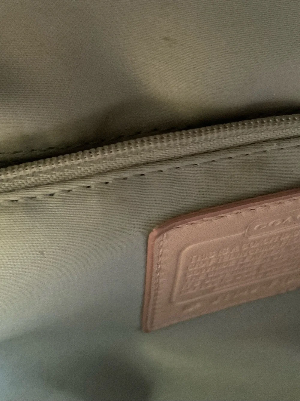 Coach Blush Pink Leather Satchel with Top Handles
